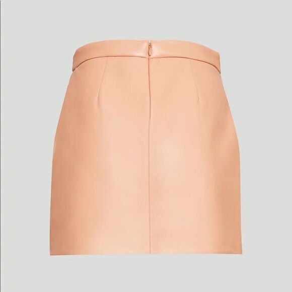 NWT Aritzia Wilfred Tempest / Patio Vegan Leather Mini Skirt - Picture 6 of 9